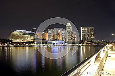 Esplanade â€“ Theatres on the Bay, Singapore Stock Photo